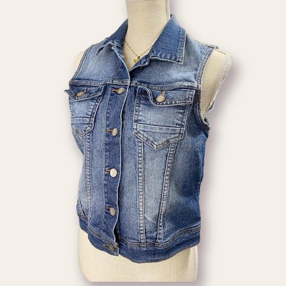 True Freedom y2k Denim Vest - Picture 3 of 4